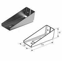 Кронштейн крепления дельта профиля RAL9003, SPV100W