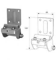 Кронштейн нижний угловой модифицированный регулируемый RAL9003, SPVE1408-RAL9003