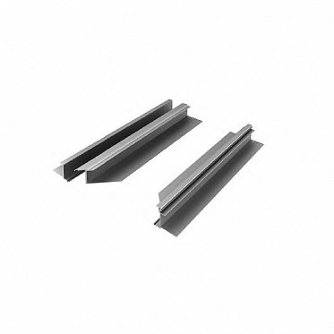 Комплект нижней части калитки RAL9006, правая калитка, WD-BR(grey)