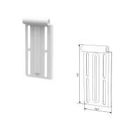 Верхняя опора для низкого подъема модифицированная RAL9003, 25043M/RAL9003