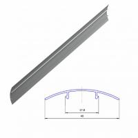 Профиль алюминиевый DHOP-15 "Декоративная накладка" металлик, DHOP-150/M