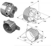 Окончание пружины М 95U (OMI 3-3/4" U) на вал ф 1,25", 1312