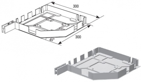 Крышка боковая RK30007 бордо